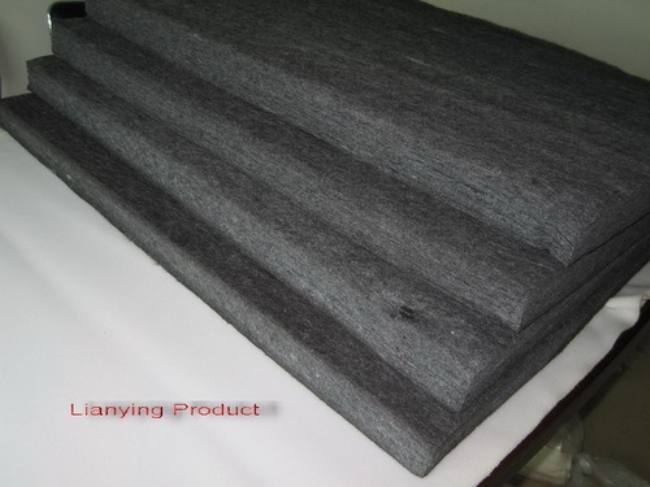 black acoustic absorbent fabri